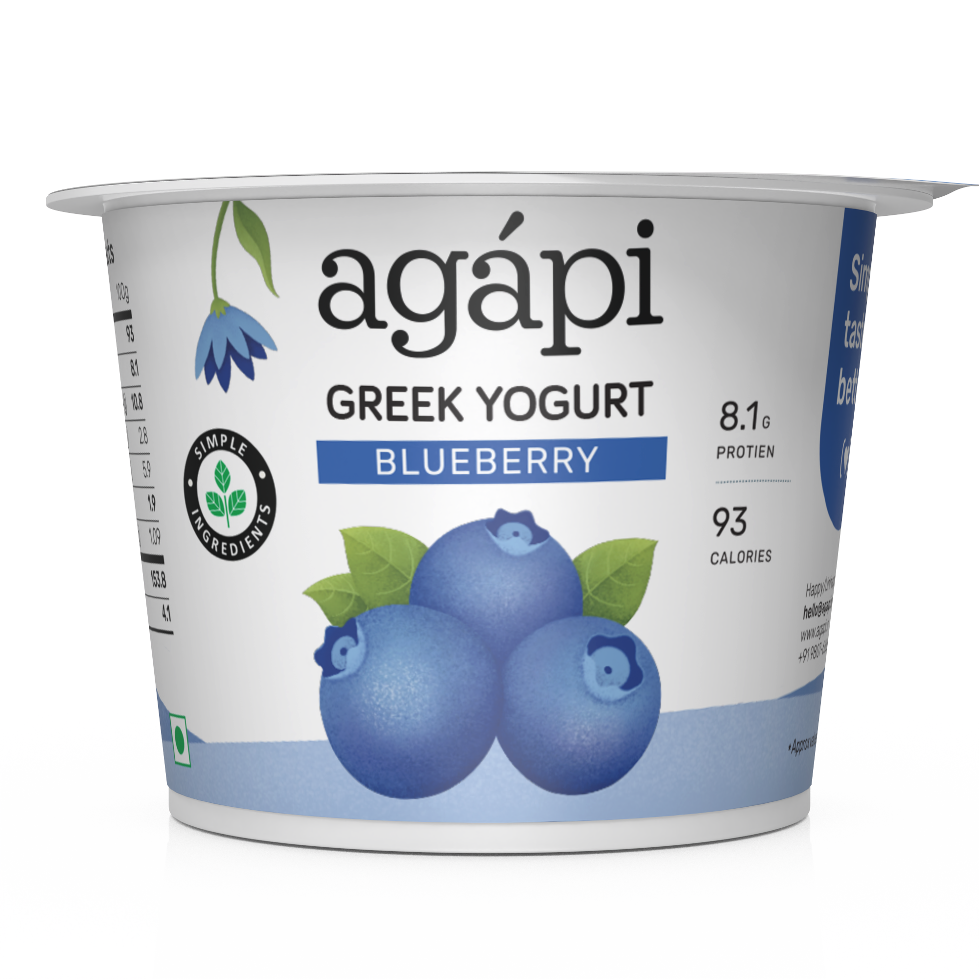 Blueberry Greek Yogurt
– Agapi
