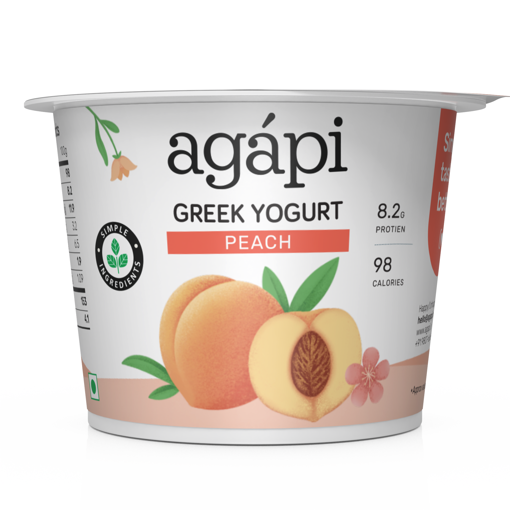 Peach Greek Yogurt
– Agapi