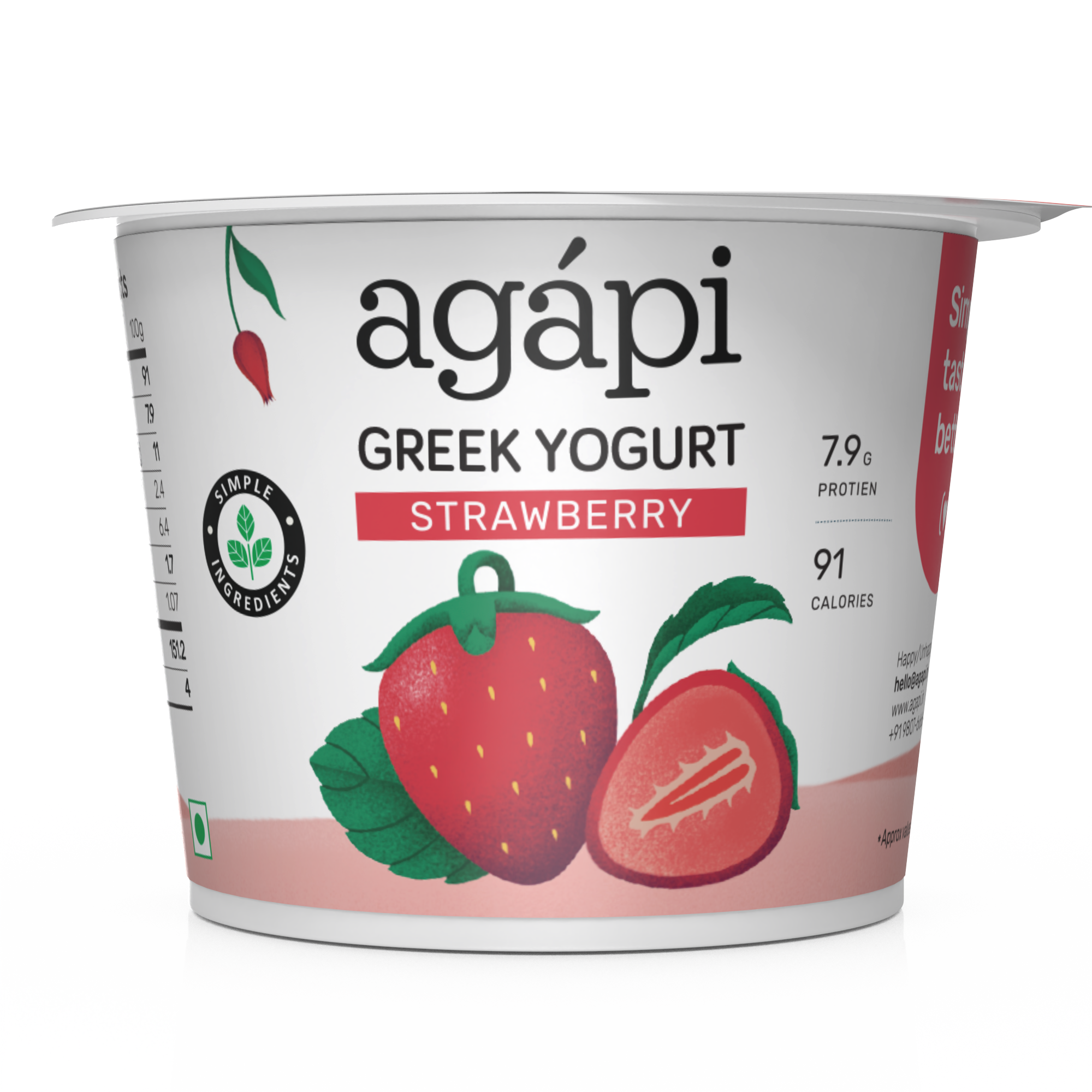 Strawberry Greek Yogurt
– Agapi